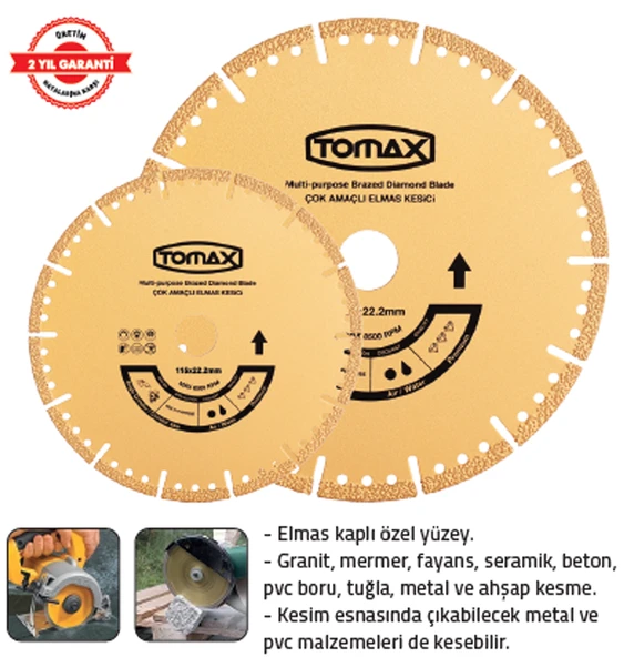 ÇOK AMAÇLI ELMAS KESİCİ 115 x 22.2 mm ürün görseli 1