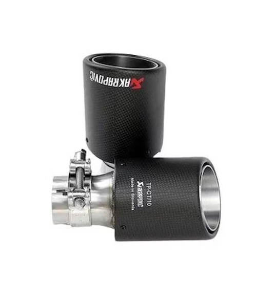 AKRAPOVİÇ Akrapoviç egzoz ucu karbon model kapalı 100mm adet ürün görseli 1