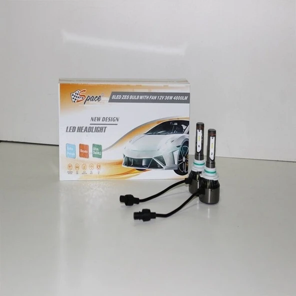 Space Space Led Far Ampulü Küçük Kasa Beyaz H10/36W/4800LM /12 / LAAM907 ürün görseli 1