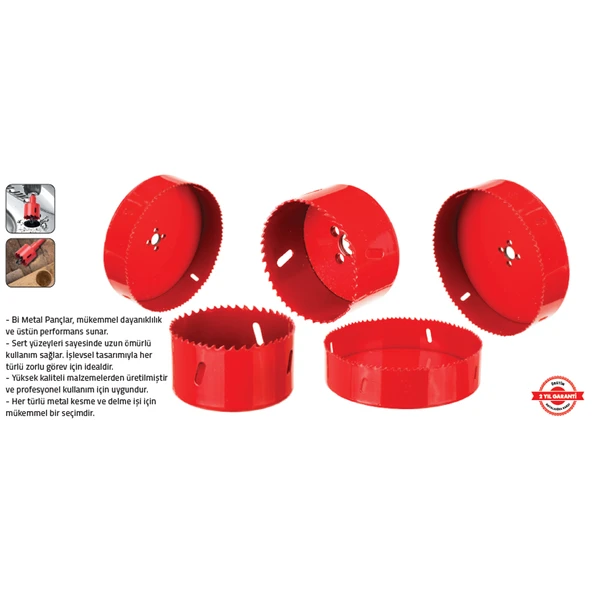 Bİ-METAL PANÇ 100 mm ürün görseli 1