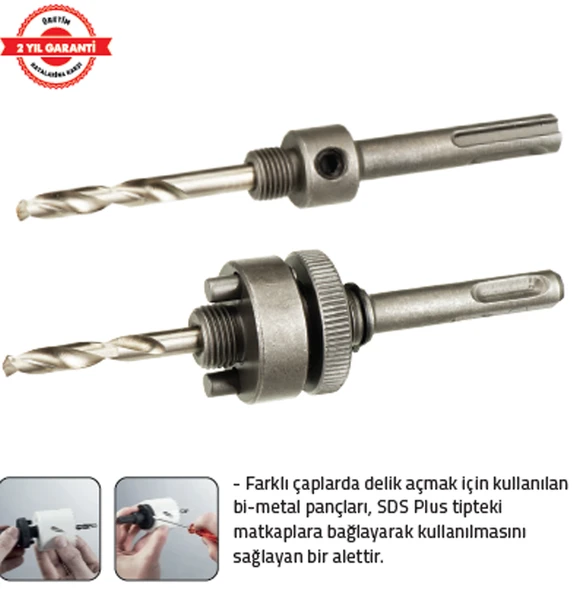 Bİ-METAL PANÇ ADAPTÖRÜ 32-210 mm SDS ürün görseli 1