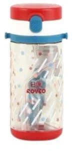 Vagonlıfe Rovco Pipetli Çocuk Matarası Kırmızı ürün görseli 1