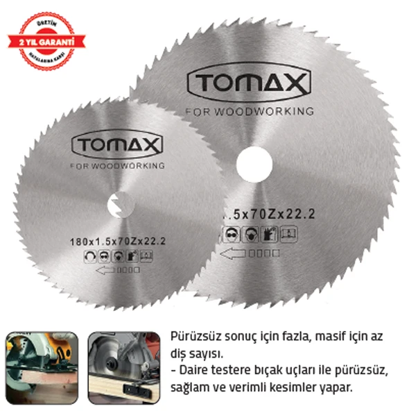 AĞAÇ DAİRE TESTERE(115 x 22,2 mm) ELMASSIZ ürün görseli 1