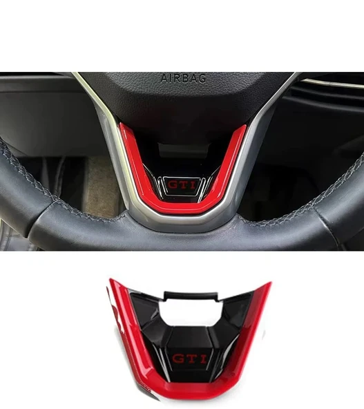 AUTOGP Vw golf 8 gti direksiyon orta trimi kırmızı ürün görseli 1