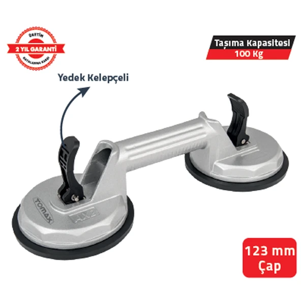 ALÜMİNYUM CAM VANTUZU İKİLİ ürün görseli 1
