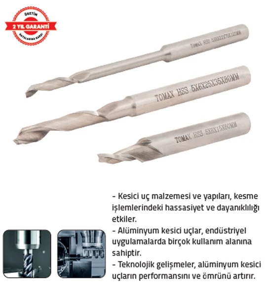 ALÜMİNYUM FREZE 5x8x15x60mm ürün görseli 1