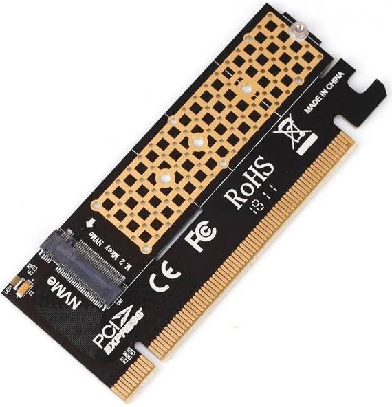 4390 M.2 Nvme Ssd Ngff To Pcie 3.0 X16 Adaptör M Key Kart Çevirici Dönüştürücü ürün görseli 1
