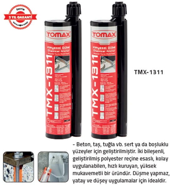 KİMYASAL DÜBEL 345 ml TMX 1311 (12 Adet) ürün görseli 1