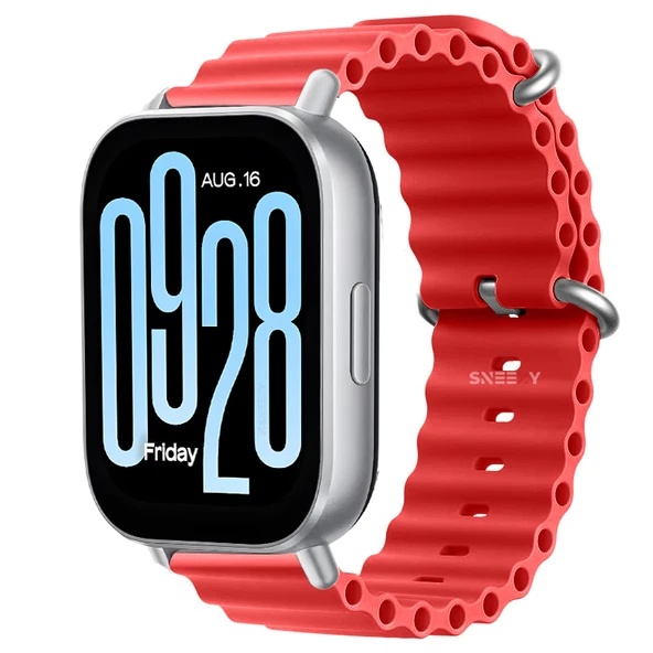 Redmi Watch 5 Active Redmi 5 Lite Uyumlu Kordon Kordon Ocean Tasarım Metal Toka Soft Silikon Kordon  Kırmızı ürün görseli 1