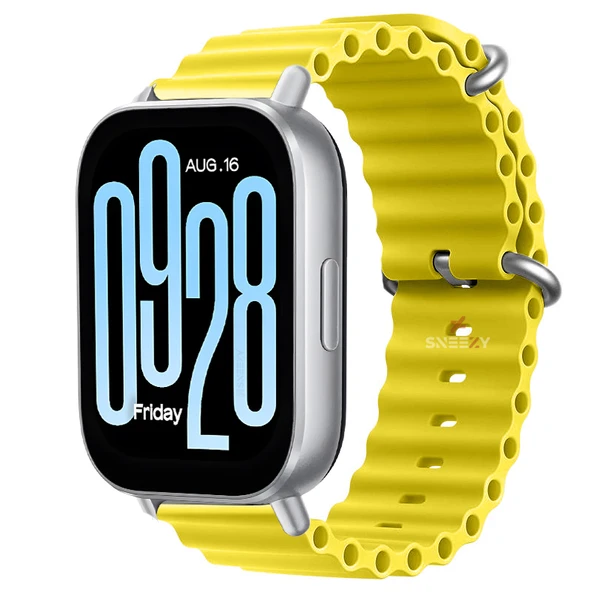 Redmi Watch 5 Active Redmi 5 Lite Uyumlu Kordon Kordon Ocean Tasarım Metal Toka Soft Silikon Kordon  Sarı ürün görseli 1
