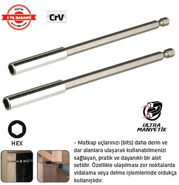 BİTS UZATMA ADAPTÖRÜ 150 mm EXTRA UZUN ürün görseli 1