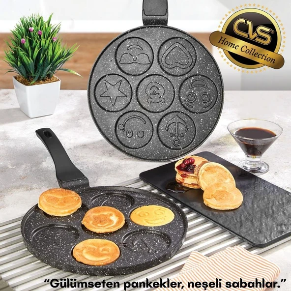 CVS DN 20061 Emojili Döküm Pankek Tavası ürün görseli 1