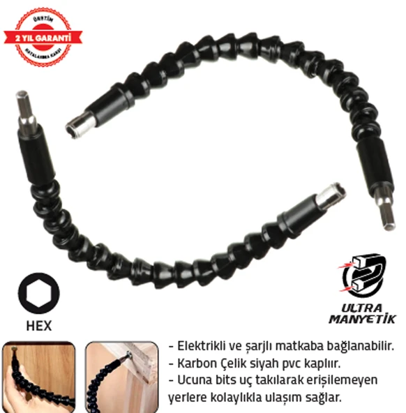 BÜKÜLEBİLİR BİTS UZATMA ADAPTÖR 10" ürün görseli 1