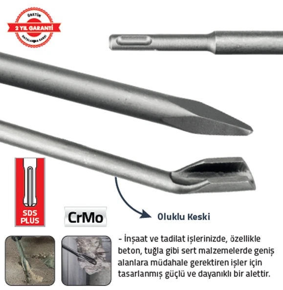 SDS OLUKLU KESKİ 14 x 250 cm ürün görseli 1