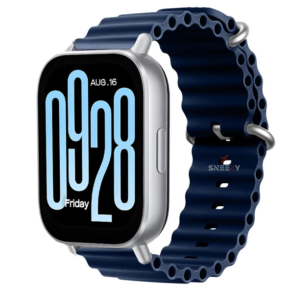 Redmi Watch 5 Active Redmi 5 Lite Uyumlu Kordon Kordon Ocean Tasarım Metal Toka Soft Silikon Kordon  Lacivert ürün görseli 1