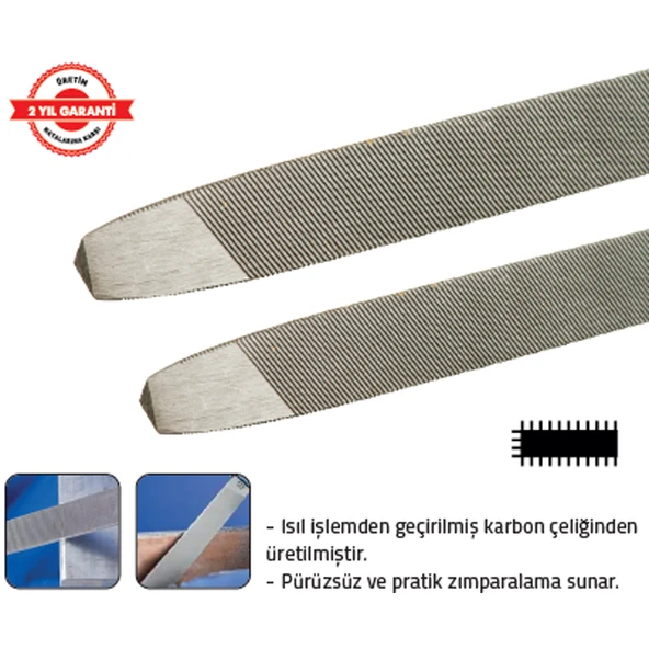 ÜÇ KÖŞE EĞE 6" REGULAR (12 Adet) ürün görseli 1