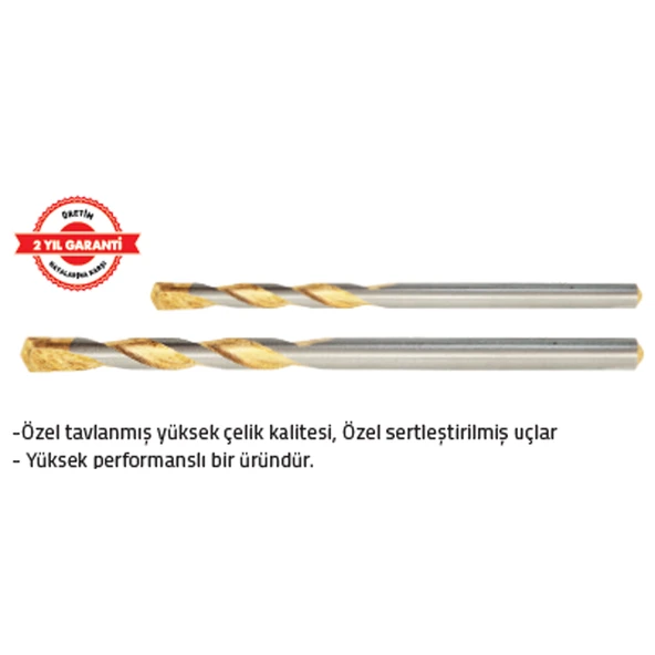 GOLD BETON MATKAP UCU 10 mm (5 Adet) ürün görseli 1