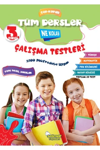 3.Sınıf Tüm Dersler Çalışma Yaprakları Selimer ürün görseli 1