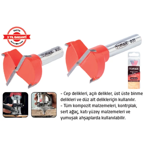 AHŞAP FREZE BIÇAĞI 35 x 57,5 mm ürün görseli 1