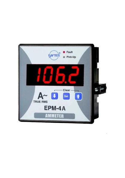 Entes Epm-4a-96 ,96x96mm 220vac 1-faz Dijital Ampermetre ürün görseli 1