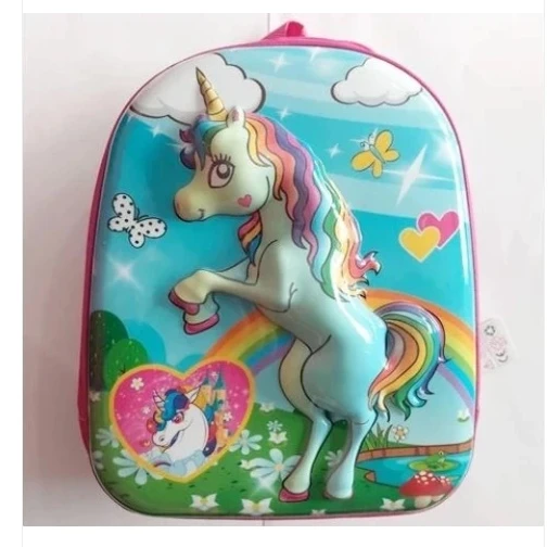Taros Anaokulu Çantası Kabartmalı Unicorn Kod:7024 ürün görseli 1