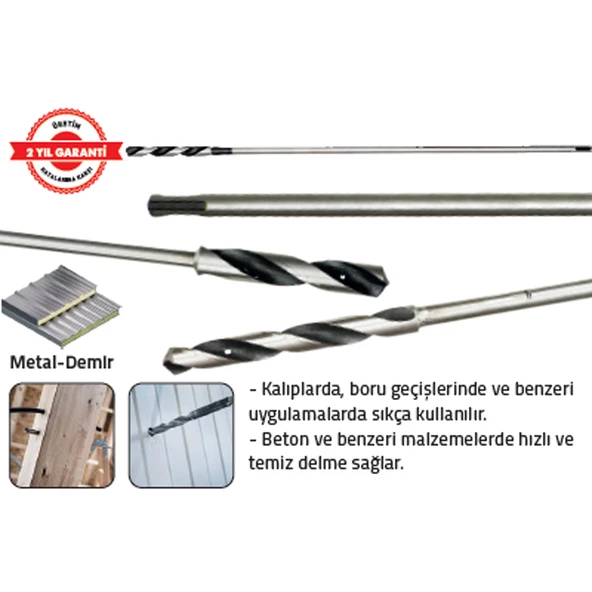 KALIPCI MATKAP UCU 24 x 600 mm ürün görseli 1