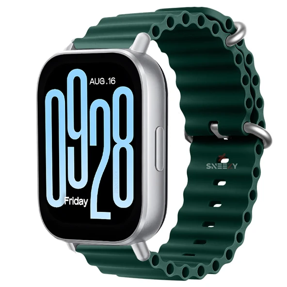 Redmi Watch 5 Active Redmi 5 Lite Uyumlu Kordon Kordon Ocean Tasarım Metal Toka Soft Silikon Kordon  Haki ürün görseli 1