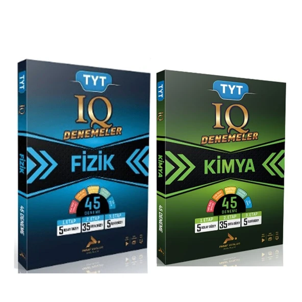 Prf Yayınları TYT Fizik ve Kimya IQ Video Çözümlü Deneme 2 Kitap Set ürün görseli 1