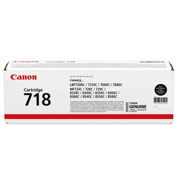 Tonersepeti Canon Crg-718  Siyah Toner ürün görseli 1