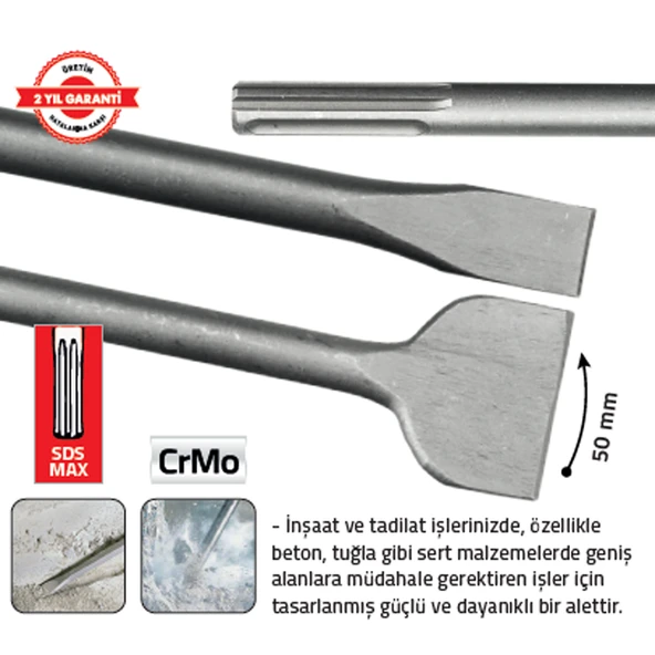 SDS MAX GENİŞ KESKİ 18X400X50 mm ürün görseli 1