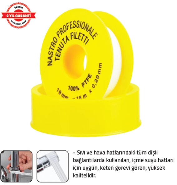 ODEON TEFLON BANT 15 mt x 02 x 19 mt (BÜYÜK) (25 Adet) ürün görseli 1