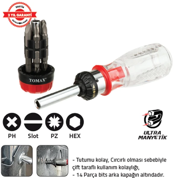 14 PARÇA BİTS CIRCIR TORNAVİDA SET 824 ürün görseli 1