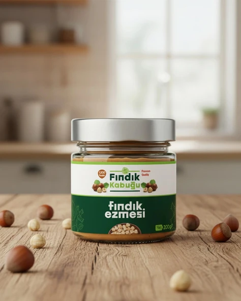 Fındık Kabuğu %100 Fındık Ezmesi 200 gr x 2 Paket ürün görseli 1