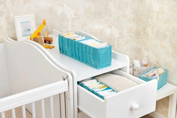 Baby Akordiyon Organizer Çekmece Düzenleyici Small (yeşil) - 04102 ürün görseli 1