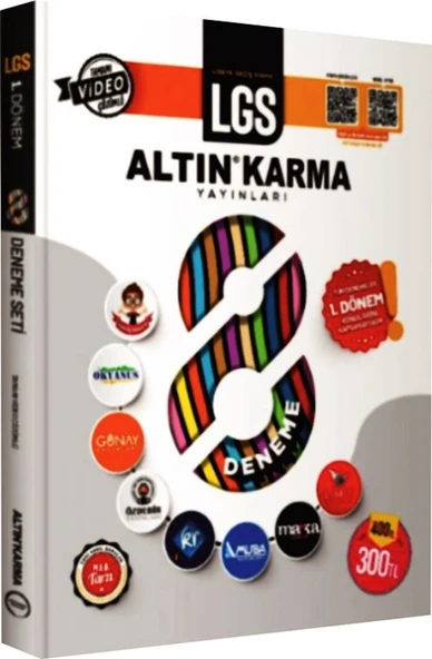 LGS 8`li 1.Dönem Deneme Altın Karma Yayınları ürün görseli 1