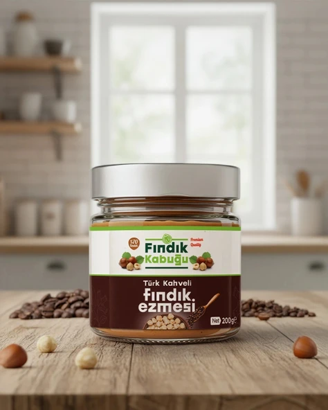 Fındık Kabuğu Türk Kahveli %70 Fındık Ezmesi 200 gr x 2 Paket ürün görseli 1