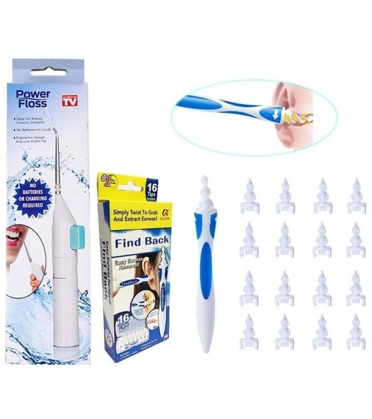 Kulak Temizleme Ve Power Floss Mekanik Diş Ve Ağız Temizleme Aleti Seti ürün görseli 1