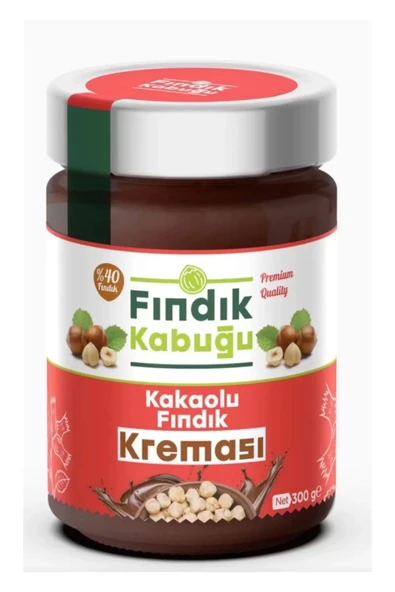 Fındık Kabuğu Kakaolu %40 Fındık Kreması 300 gr x 4 Paket ürün görseli 1