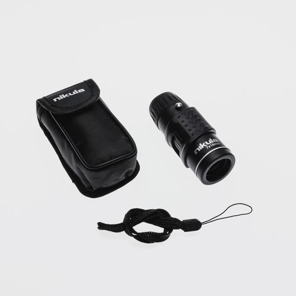 Nıkula 7x18  Avuç Içi  Kauçuk Kaplamalı Hd Optik, Cepte Taşınan Mini Monoküler Dürbün ürün görseli 1