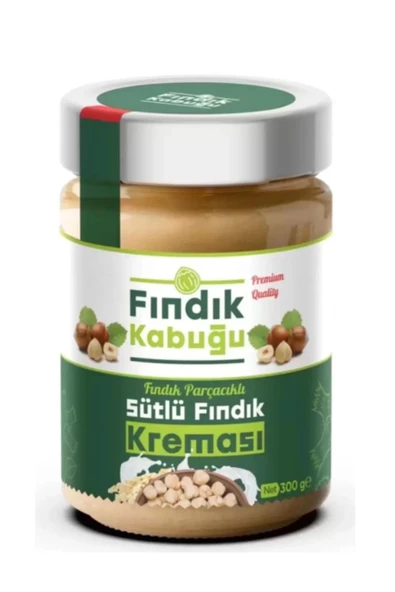 Fındık Kabuğu %13 Fındık Parçacıklı Sütlü Fındık Kreması 300 gr x 4 Paket ürün görseli 1