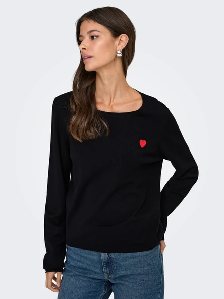 15363326 JDYKATE L/S O-NECK EMB. PULLOVER KNT - Resim 8