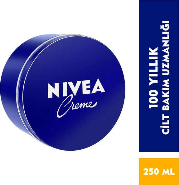 NIVEA Creme 250ml,Bakım Yapan Koruma, Tüm Ciltler için Nemlendirici Krem ürün görseli 1