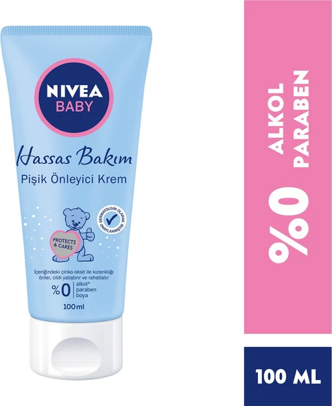 NIVEA Baby Pişik Önleyici Krem 100ml, Hassas Bebek Cilt ürün görseli 1