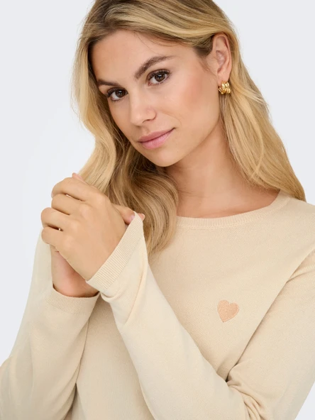 15363326 JDYKATE L/S O-NECK EMB. PULLOVER KNT - Resim 9