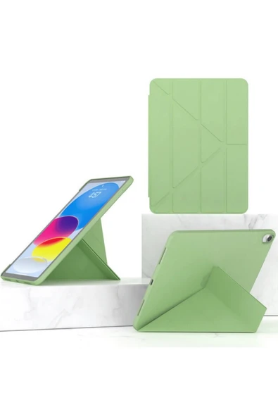 9.7 Inç 2018 6. Nesil Kılıf Kalem Bölmeli Tri Folding Smart Katlanabilir Standlı 360 Tam Koruma ürün görseli 1