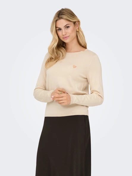 15363326 JDYKATE L/S O-NECK EMB. PULLOVER KNT - Resim 5