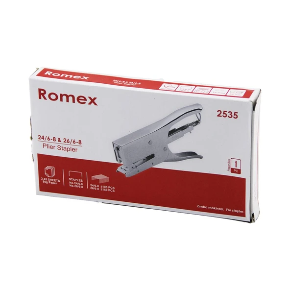 PENSE MODEL ÇELİK ZIMBA MAKİNESİ 24 /6-8 - 26 /6-8  56MM 100-150PCS TEL HAZNE 2-45 SAYFA= 80GR (5250) ürün görseli 1