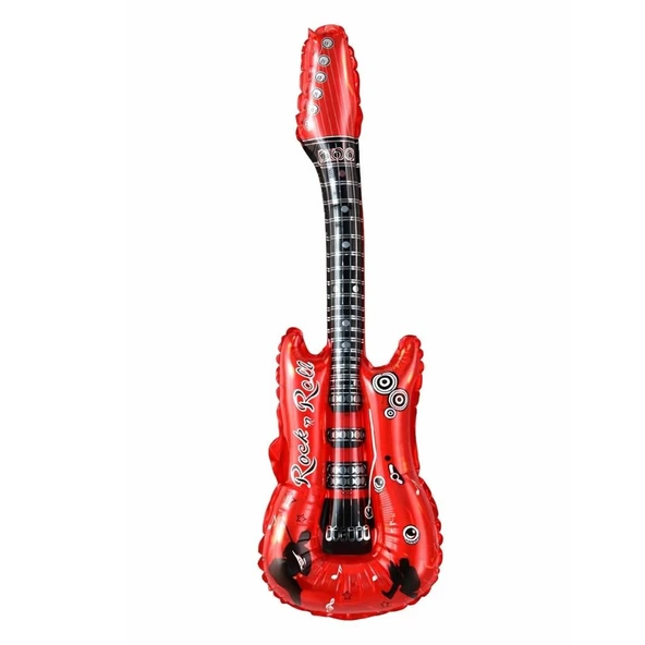 Kırmızı Gitar Şekilli Folyo Balon 1 Adet ürün görseli 1