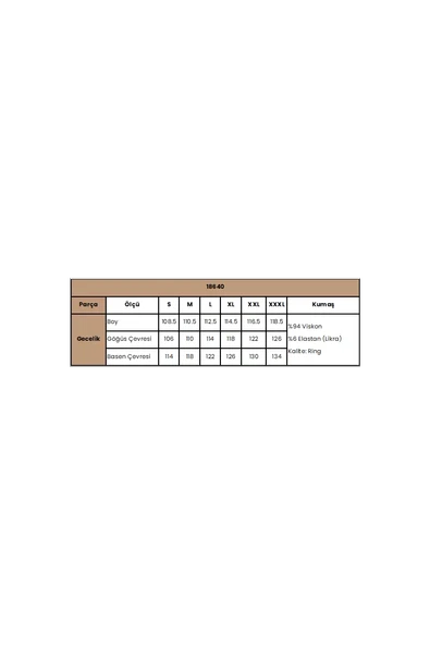 Yakası Dantelli Kısa Kollu Gecelik - Resim 3
