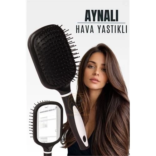 Aynalı Tarak H.a Yastıklı Ergonomik Tarak ürün görseli 1